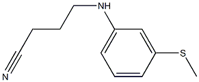 4-{[3-(methylsulfanyl)phenyl]amino}butanenitrile 结构式