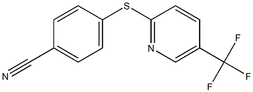 4-{[5-(trifluoromethyl)pyridin-2-yl]sulfanyl}benzonitrile 结构式