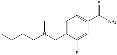 4-{[butyl(methyl)amino]methyl}-3-fluorobenzenecarbothioamide 结构式