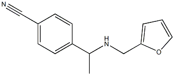 4-{1-[(2-furylmethyl)amino]ethyl}benzonitrile 结构式