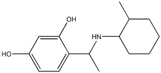 4-{1-[(2-methylcyclohexyl)amino]ethyl}benzene-1,3-diol 结构式