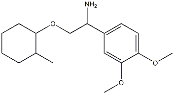 4-{1-amino-2-[(2-methylcyclohexyl)oxy]ethyl}-1,2-dimethoxybenzene 结构式