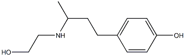 4-{3-[(2-hydroxyethyl)amino]butyl}phenol 结构式