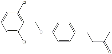 4-{4-[(2,6-dichlorophenyl)methoxy]phenyl}butan-2-one 结构式