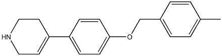 4-{4-[(4-methylphenyl)methoxy]phenyl}-1,2,3,6-tetrahydropyridine 结构式