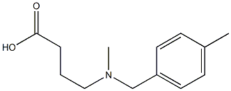 4-{methyl[(4-methylphenyl)methyl]amino}butanoic acid 结构式