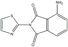 4-amino-2-(1,3-thiazol-2-yl)-2,3-dihydro-1H-isoindole-1,3-dione 结构式