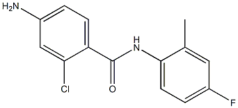 4-amino-2-chloro-N-(4-fluoro-2-methylphenyl)benzamide 结构式