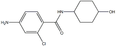 4-amino-2-chloro-N-(4-hydroxycyclohexyl)benzamide 结构式