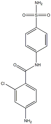 4-amino-2-chloro-N-(4-sulfamoylphenyl)benzamide 结构式