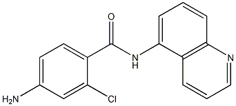 4-amino-2-chloro-N-(quinolin-5-yl)benzamide 结构式
