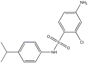 4-amino-2-chloro-N-[4-(propan-2-yl)phenyl]benzene-1-sulfonamide 结构式