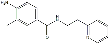 4-amino-3-methyl-N-(2-pyridin-2-ylethyl)benzamide 结构式