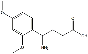 4-amino-4-(2,4-dimethoxyphenyl)butanoic acid 结构式