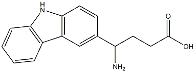 4-amino-4-(9H-carbazol-3-yl)butanoic acid 结构式