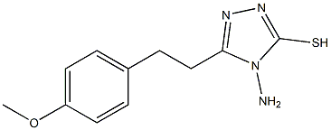 4-amino-5-[2-(4-methoxyphenyl)ethyl]-4H-1,2,4-triazole-3-thiol 结构式