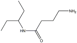 4-amino-N-(1-ethylpropyl)butanamide 结构式