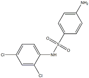 4-amino-N-(2,4-dichlorophenyl)benzene-1-sulfonamide 结构式