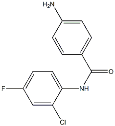 4-amino-N-(2-chloro-4-fluorophenyl)benzamide 结构式