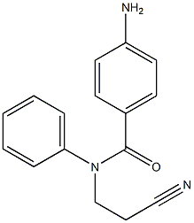 4-amino-N-(2-cyanoethyl)-N-phenylbenzamide 结构式