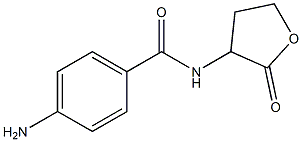 4-amino-N-(2-oxooxolan-3-yl)benzamide 结构式