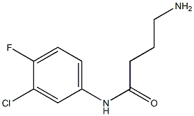 4-amino-N-(3-chloro-4-fluorophenyl)butanamide 结构式