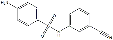 4-amino-N-(3-cyanophenyl)benzenesulfonamide 结构式