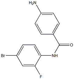 4-amino-N-(4-bromo-2-fluorophenyl)benzamide 结构式