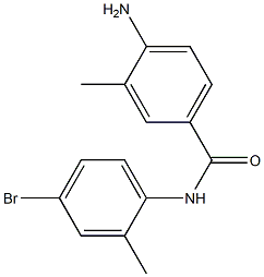 4-amino-N-(4-bromo-2-methylphenyl)-3-methylbenzamide 结构式