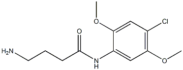 4-amino-N-(4-chloro-2,5-dimethoxyphenyl)butanamide 结构式