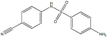 4-amino-N-(4-cyanophenyl)benzenesulfonamide 结构式