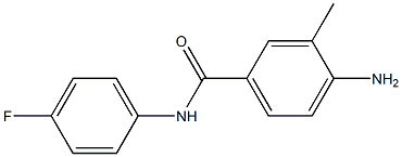 4-amino-N-(4-fluorophenyl)-3-methylbenzamide 结构式