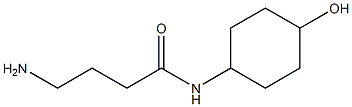 4-amino-N-(4-hydroxycyclohexyl)butanamide 结构式