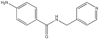 4-amino-N-(pyridin-4-ylmethyl)benzamide 结构式