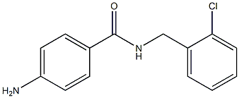 4-amino-N-[(2-chlorophenyl)methyl]benzamide 结构式