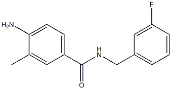 4-amino-N-[(3-fluorophenyl)methyl]-3-methylbenzamide 结构式