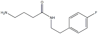 4-amino-N-[2-(4-fluorophenyl)ethyl]butanamide 结构式