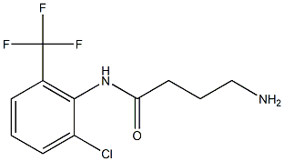 4-amino-N-[2-chloro-6-(trifluoromethyl)phenyl]butanamide 结构式