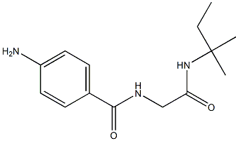 4-amino-N-{2-[(1,1-dimethylpropyl)amino]-2-oxoethyl}benzamide 结构式