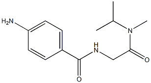 4-amino-N-{2-[isopropyl(methyl)amino]-2-oxoethyl}benzamide 结构式