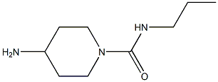 4-amino-N-propylpiperidine-1-carboxamide 结构式