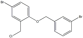 4-bromo-1-[(3-bromophenyl)methoxy]-2-(chloromethyl)benzene 结构式