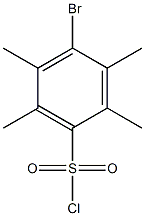 4-bromo-2,3,5,6-tetramethylbenzenesulfonyl chloride 结构式