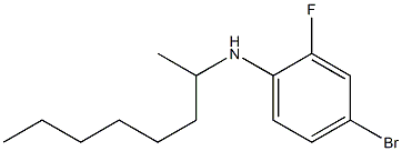 4-bromo-2-fluoro-N-(octan-2-yl)aniline 结构式