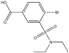 4-bromo-3-(diethylsulfamoyl)benzoic acid 结构式