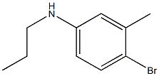 4-bromo-3-methyl-N-propylaniline 结构式
