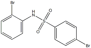 4-bromo-N-(2-bromophenyl)benzene-1-sulfonamide 结构式