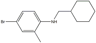 4-bromo-N-(cyclohexylmethyl)-2-methylaniline 结构式