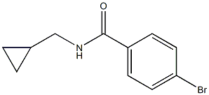 4-bromo-N-(cyclopropylmethyl)benzamide 结构式