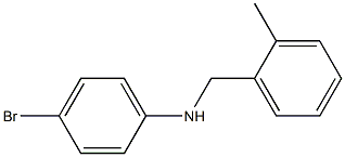 4-bromo-N-[(2-methylphenyl)methyl]aniline 结构式